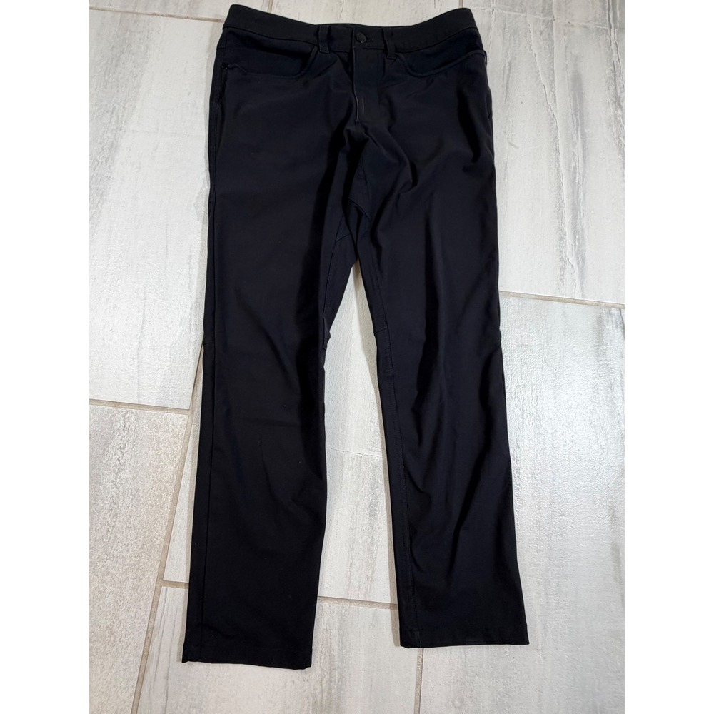 Lululemon ABC Pant Slim Black Warpstreme 5-Pocket Technical Pants Mens 29 x 28